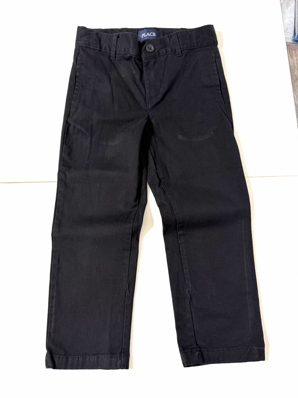 The Children’s Place Boys Black Chino Pants size 5 T0156